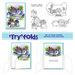 Art Impressions - Tryfolds Collection - Unmounted Rubber Stamp Set - Cottage