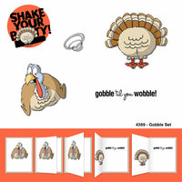 Art Impressions - Shake Your Booty Collection - Unmounted Rubber Stamp Set - Gobble