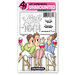 Art Impressions - Girlfriends Collection - Clear Photopolymer Stamps - Wine Tasters