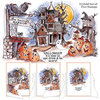 Art Impressions - Tryfolds Collection - Halloween - Unmounted Rubber Stamp Set - Haunted House