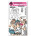 Art Impressions - Girlfriends Collection - Clear Photopolymer Stamps - Flaunt It