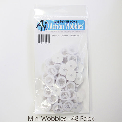 White Action Mini Wobble 48 Pack 