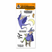 Art Impressions - Halloween Collection - Unmounted Rubber Stamp Set - Old Bat