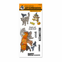 Art Impressions - Halloween Collection - Clear Photopolymer Stamp Set - Meow-lloween