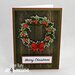 Art Impressions - Christmas Collection - Die and Clear Photopolymer Stamp Set - Christmas Wreath