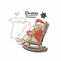 Art Impressions - Mini Shakers Collection - Christmas - Die and Unmounted Rubber Stamp Set - Dreaming