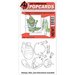 Art Impressions - PopCards Collection - Die and Unmounted Rubber Stamp Set - Gator