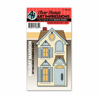 Art Impressions - Holiday Mansion Collection - Die and Clear Photopolymer Stamp Set - Holiday Mansion