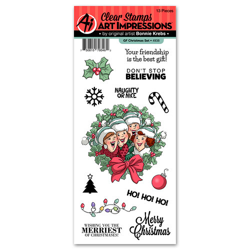 Art Impressions - Christmas Collection - Clear Photopolymer Stamp Set - Christmas