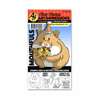 Art Impressions - Mouthfuls Collection - Die and Clear Photopolymer Stamp Set - Hamster
