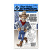 Art Impressions - Wiggle Wobbles Collection - Stamp and Die Set - Cowboy