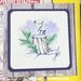 Art Impressions - Watercolor Collection - Clings - Repositionable Unmounted Rubber Stamps - Bird Bath