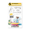 Art Impressions - Watercolor Collection - Unmounted Rubber Stamp Set - Boat