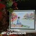 Art Impressions - Watercolor Collection - Unmounted Rubber Stamp Set - Church