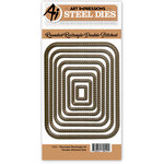 Art Impressions - Steel Dies - Rounded Rectangle A2 Double Stitched