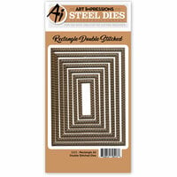Art Impressions - Steel Dies - Rectangle A2 Double Stitched