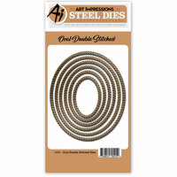 Art Impressions - Steel Dies - Oval Double Stitched