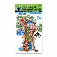 Art Impressions - Cubbies Collection - Die and Clear Photopolymer Stamp Set - Woodland Tree