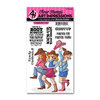 Art Impressions - Girlfriends Collection - Clear Photopolymer Stamps - Cowgirls