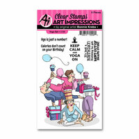 Art Impressions - Clear Photopolymer Stamp Set - Yoga