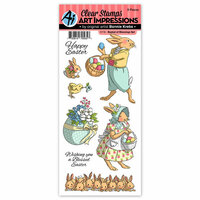 Art Impressions - Clear Photopolymer Stamps - Basket of Blessings