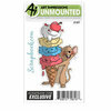 Art Impressions - Clear Photopolymer Stamp - Exclusive Mouse with Ice Cream Cone