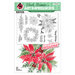 Art Impressions - Clear Photopolymer Stamp Set - Watercolor Poinsettia