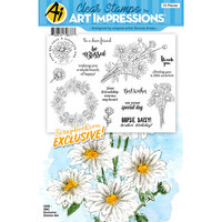 Art Impressions - Clear Photopolymer Stamp Set - Daisies
