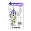 Art Impressions - Watercolor Collection - Unmounted Rubber Stamp Set - Large Birdhouse