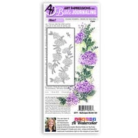 Art Impressions - Bible Journaling Collection - Clear Photopolymer Stamps - Hydrangea Border