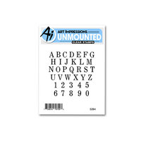 Art Impressions - Basics Collection - Clear Photopolymer Stamps - Small Alphabet