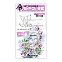 Art Impressions - Watercolor Collection - Die and Clear Photopolymer Stamp Set - Rocking Chair