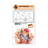 Art Impressions - Watercolor Collection - Unmounted Rubber Stamp Set - Veggies