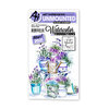 Art Impressions - Watercolor Foundations Collection - Clear Photopolymer Stamps - Wood Table