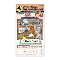 Art Impressions - Christmas - Die and Clear Photopolymer Stamp Set - Matchbook Nativity
