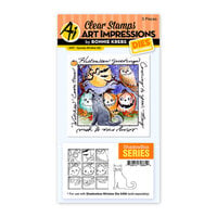 Art Impressions - Windows to the World Collection - Die and Clear Photopolymer Stamp Set - Spooky Window