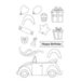 Art Impressions - Rides Collection - Die and Clear Photopolymer Stamp Set - Birthday Buggy