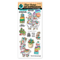 Art Impressions - Die and Clear Photopolymer Stamp Set - Llama