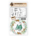Art Impressions - Watercolor Collection - Unmounted Rubber Stamp Set - Christmas Wreath