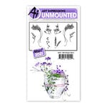 Art Impressions - Watercolor Collection - Unmounted Rubber Stamp Set - Flower Set 5