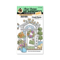 Art Impressions - Front Porch Collection - Die and Clear Photopolymer Stamp Set - Garden