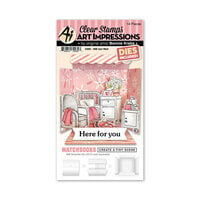 Art Impressions - Die and Clear Photopolymer Stamp Set - Matchbook Get Well