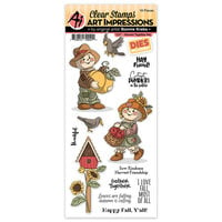 Art Impressions - Die and Clear Photopolymer Stamp Set - Harvest Together