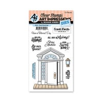 Art Impressions - Front Porch Collection - Die and Clear Photopolymer Stamp Set - Door