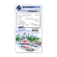 Art Impressions - Watercolor Collection - Clear Photopolymer Stamps - Bait Shop