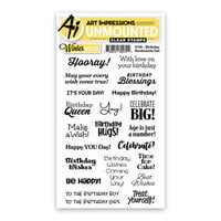 Art Impressions - Clear Photopolymer Stamps - Birthday Sentiments