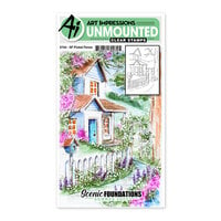 Art Impressions - Scenic Foundations Collection - Clear Photopolymer Stamps - Picket Fence