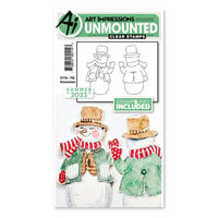Art Impressions - Die and Clear Photopolymer Stamp Set - Snowman
