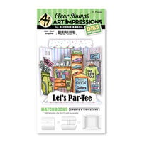 Art Impressions - Die And Clear Photopolymer Stamp Set - Matchbooks - Golf Shop