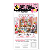 Art Impressions - Die And Clear Photopolymer Stamp Set - Matchbooks - Gnome Home